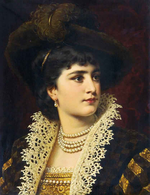 Portrait Of A Lady2 By Anton Ebert