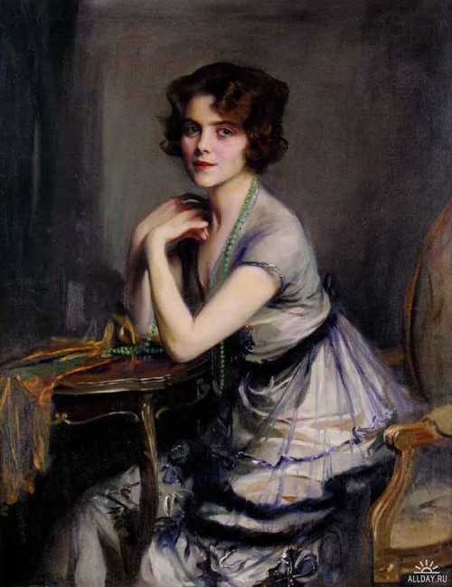 Portrait Of A Lady By Philip Alexius De Laszlo By Philip Alexius De Laszlo