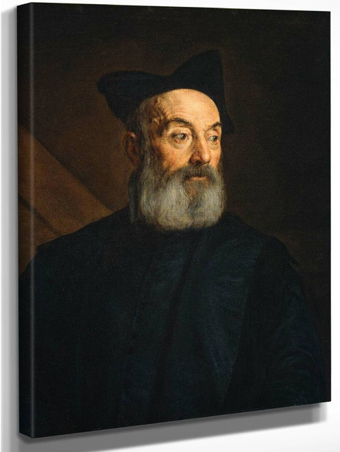 Portrait Of A Man By Jacopo Bassano, Aka Jacopo Del Ponte