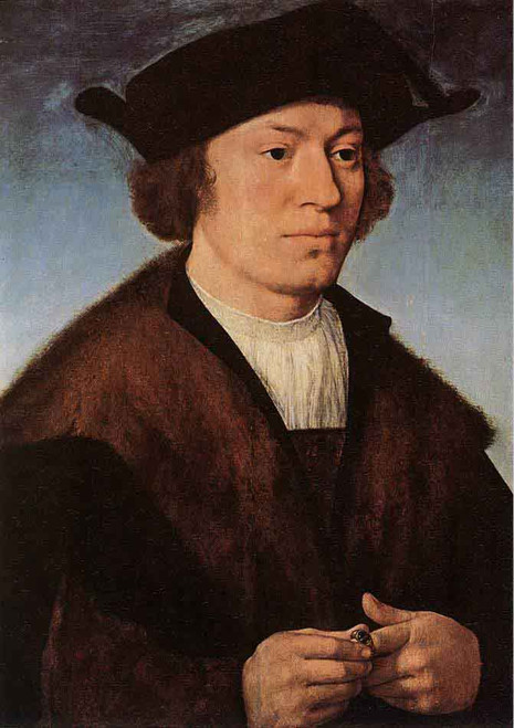 Portrait Of A Man By Joos Van Cleve By Joos Van Cleve