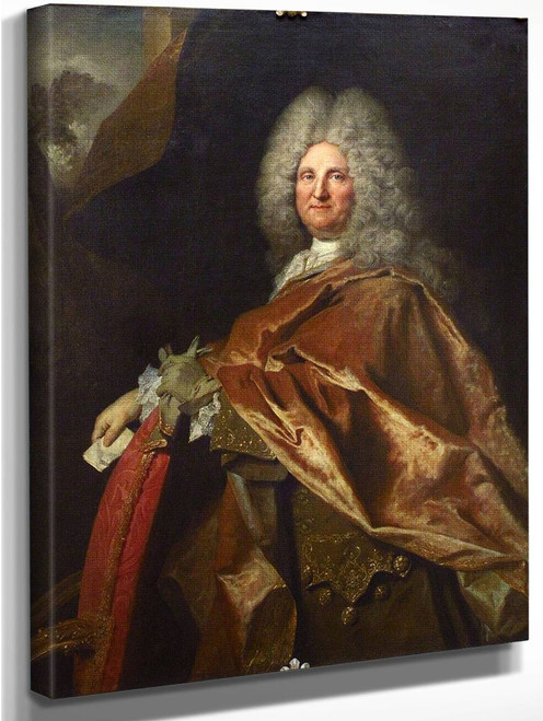 Portrait Of A Man By Nicolas De Largilliere