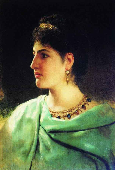 Portrait Of A Roman Lady1 By Hendryk Siemiradzki Portrait Of A Roman Lady1 By Hendryk Siemiradzki
