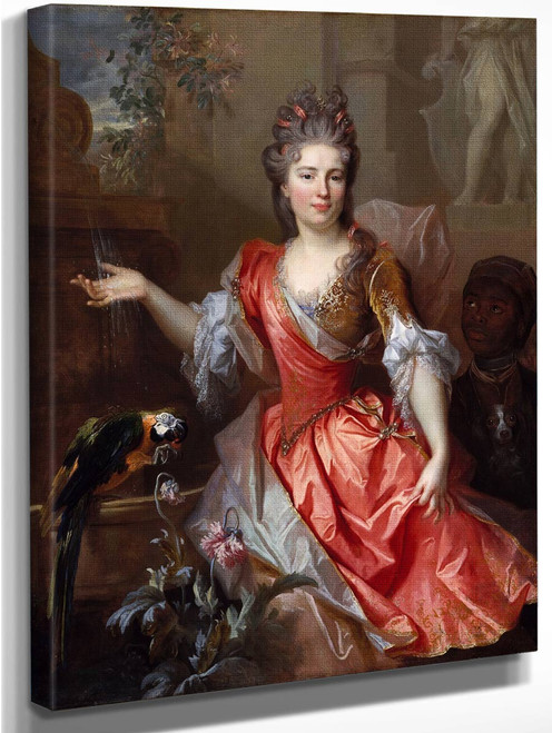 Portrait Of A Woman, Perhaps Madame Claude Lambert De Thorigny By Nicolas De Largilliere