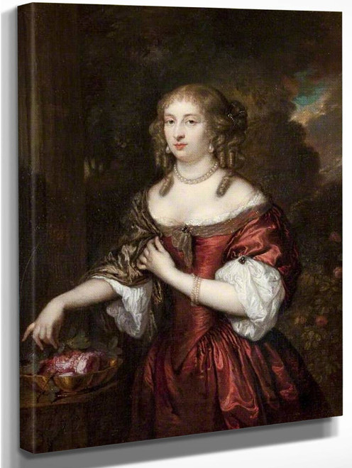 Portrait Of A Woman By Caspar Netscher