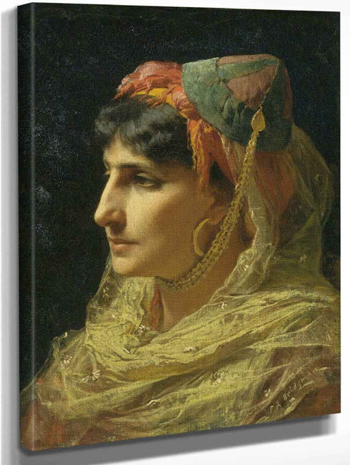 Portrait Of A Woman By Frederick Arthur Bridgman