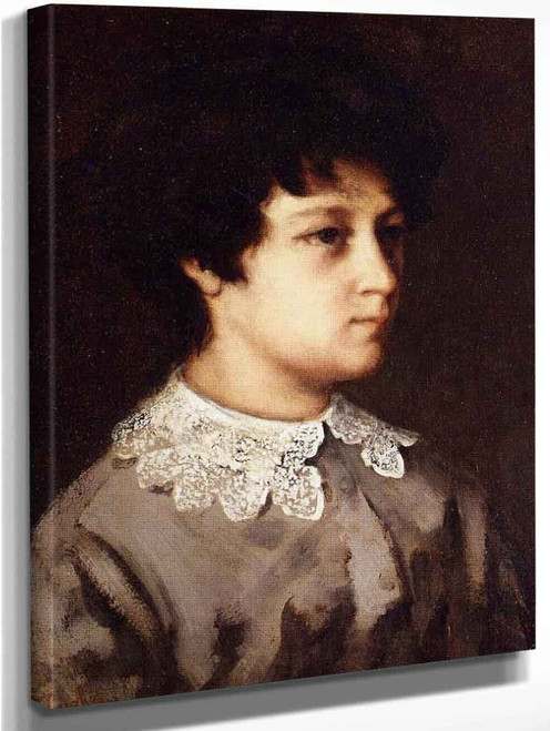 Portrait Of A Young Girl From Salins By Gustave Courbet