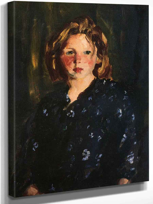 Portrait Of A Young Girl By Robert Henri
