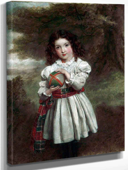 Portrait Of A Young Girl By William Powell Frith