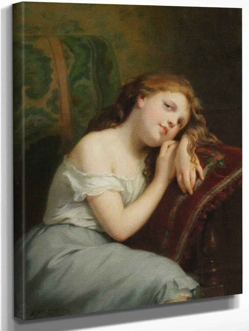 Portrait Of A Young Lady By Fritz Zuber Buhler