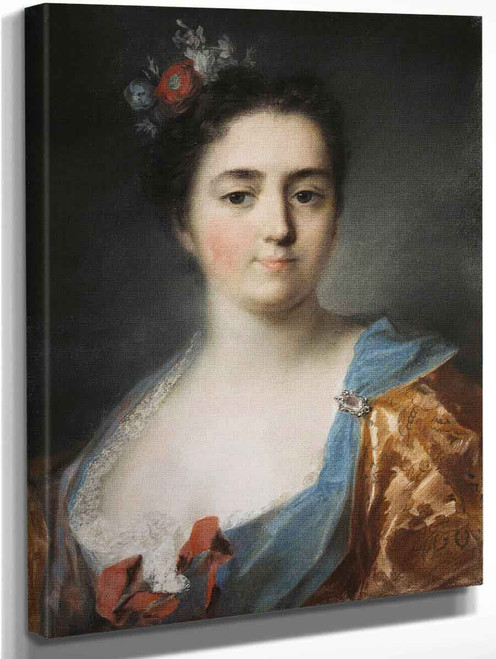 Portrait Of A Young Lady By Rosalba Carriera By Rosalba Carriera