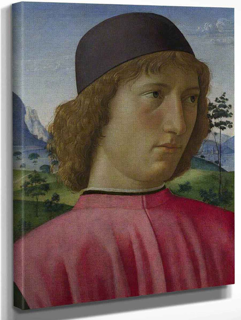 Portrait Of A Young Man In Red By Domenico Ghirlandaio