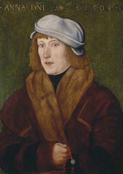 Portrait Of A Young Man With A Rosary By Hans Baldung Grien By Hans Baldung Grien
