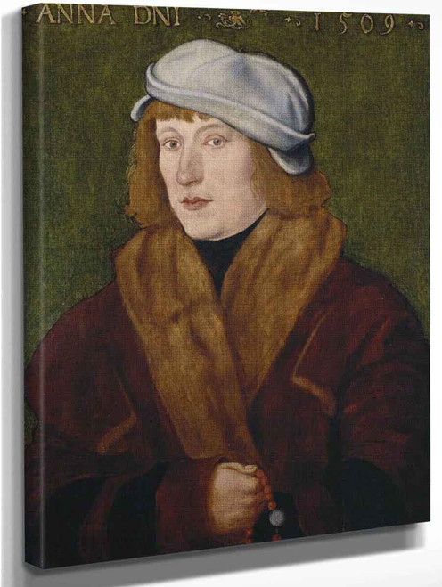 Portrait Of A Young Man With A Rosary By Hans Baldung Grien By Hans Baldung Grien