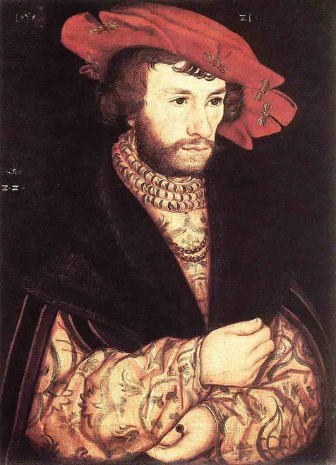 Portrait Of A Young Man By Lucas Cranach The Elder By Lucas Cranach The Elder