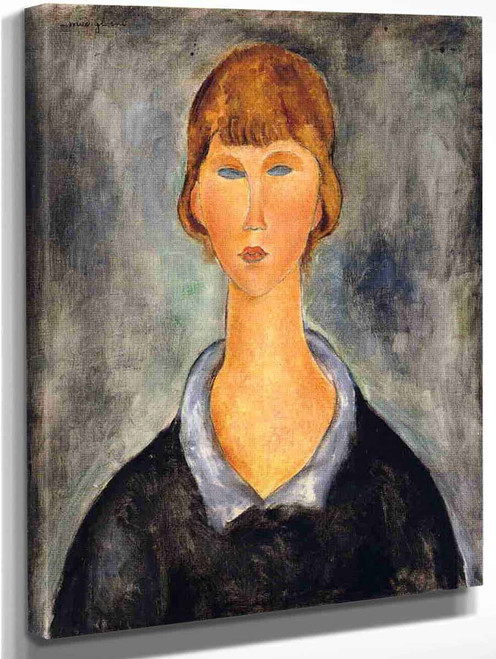 Portrait Of A Young Woman1 By Amedeo Modigliani