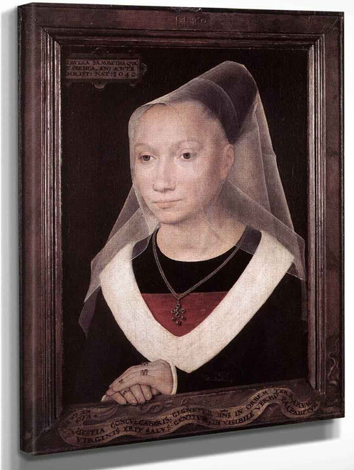 Portrait Of A Young Woman By Hans Memling