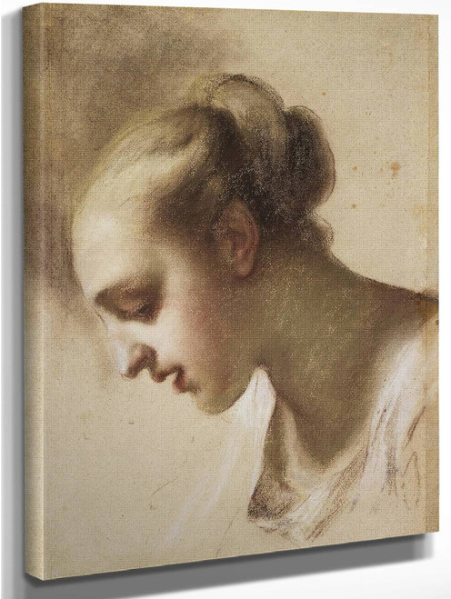 Portrait Of A Young Woman By Rosalba Carriera By Rosalba Carriera