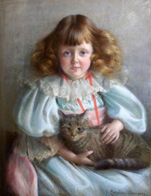Portrait Of Ada May Malcolm By David Comba Adamson By David Comba Adamson