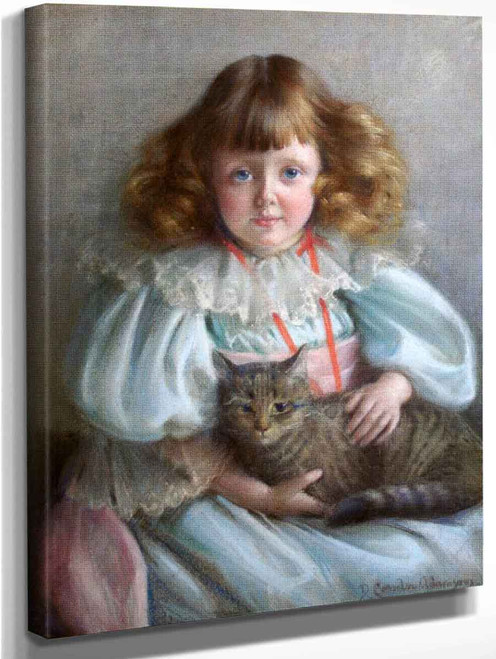 Portrait Of Ada May Malcolm By David Comba Adamson By David Comba Adamson