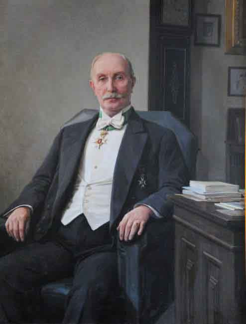 Portrait Of Albert Vaerneus By Johan Krouthen