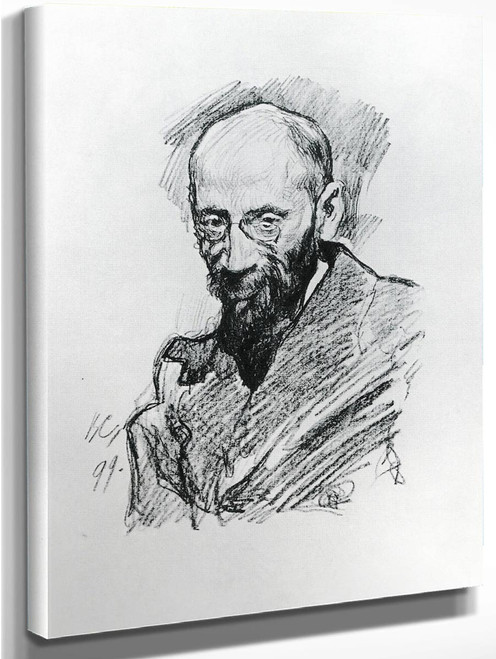 Portrait Of Alfred Pavlovich Nurok By Valentin Serov