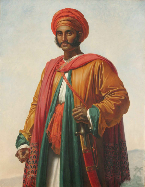 Portrait Of An Indian By Anne Louis Girodet De Roussy Trioson