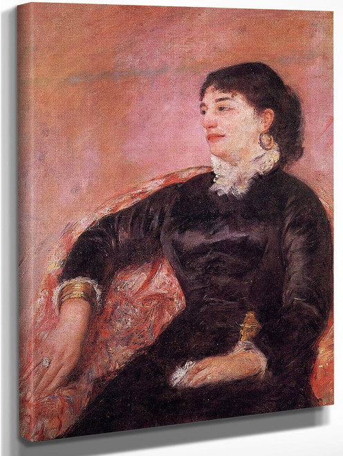 Portrait Of An Italian Lady By Mary Cassatt