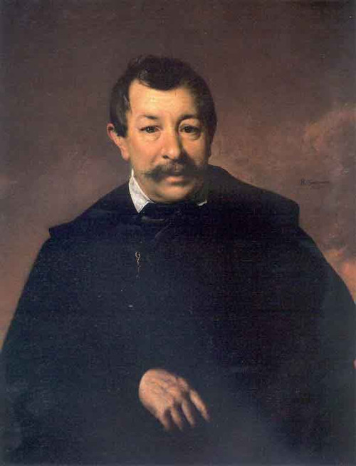 Portrait Of An Unknown Man1 By Vasily Tropinin