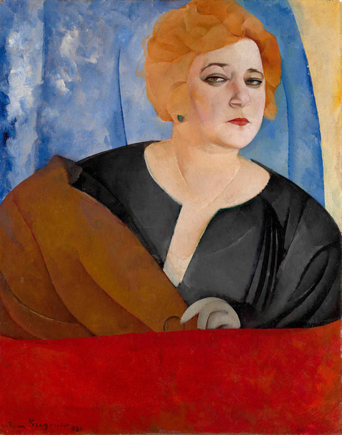 Portrait Of Anna Sergeeva By Boris Grigoriev