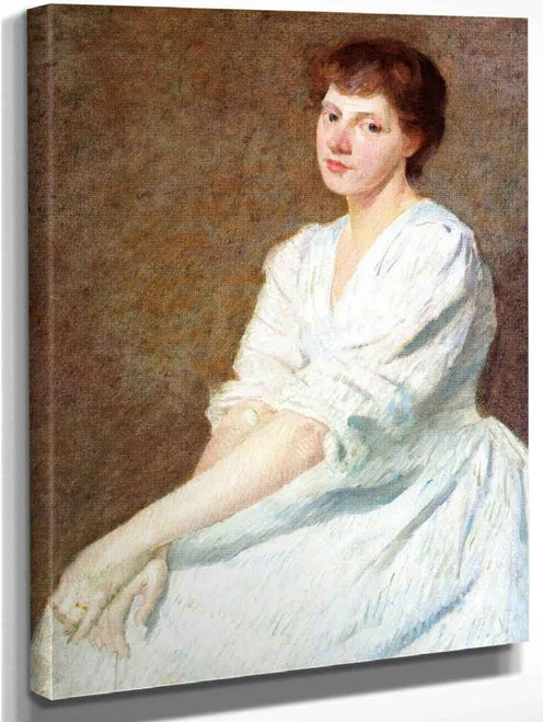 Portrait Of Anna By Julian Alden Weir American 1852 1919