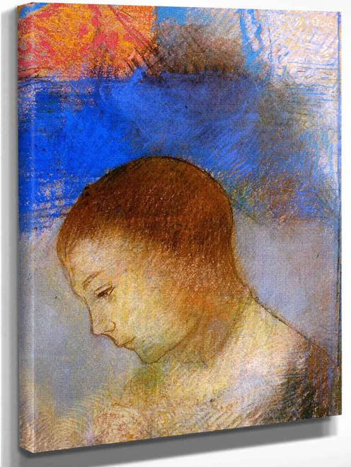 Portrait Of Ari Redon In Profile By Odilon Redon