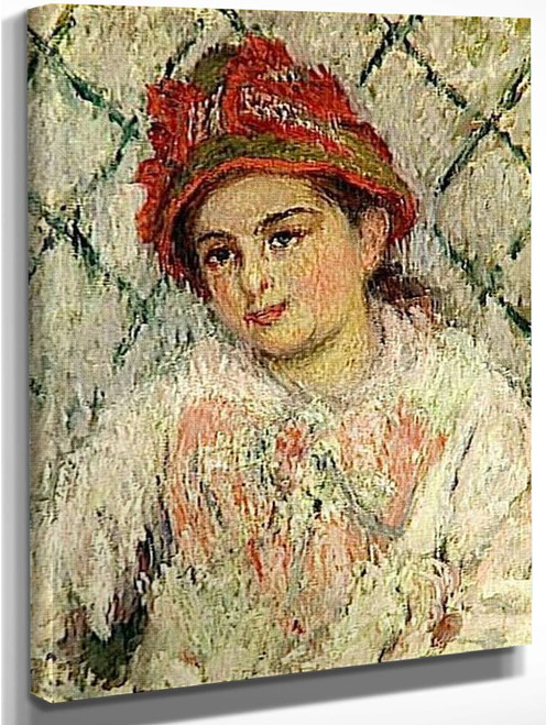 Portrait Of Blanche Hoschede At 14 Years Of Age By Claude Oscar Monet