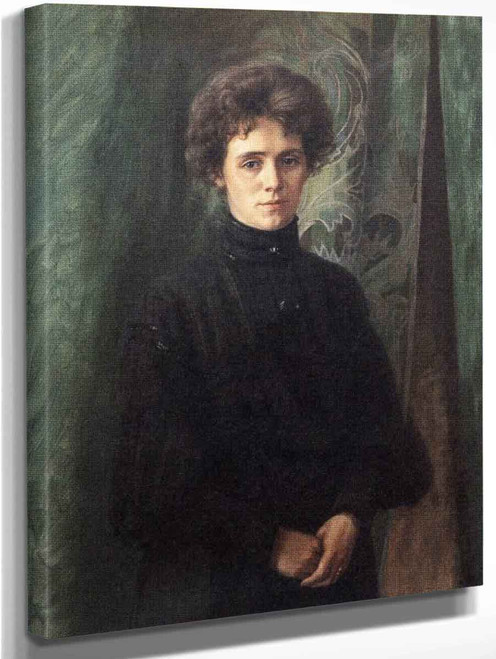 Portrait Of Clara Soderlund By Johan Krouthen