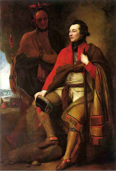 Portrait Of Colonel Guy Johnson And Karonghyontye By Benjamin West American1738 1820