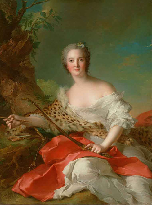 Portrait Of Constance Gabrielle Magdeleine Bonnier De La Mosson As Diana By Jean Marc Nattier Portrait Of Constance Gabrielle Magdeleine Bonnier De La Mosson As Diana By Jean Marc Nattier