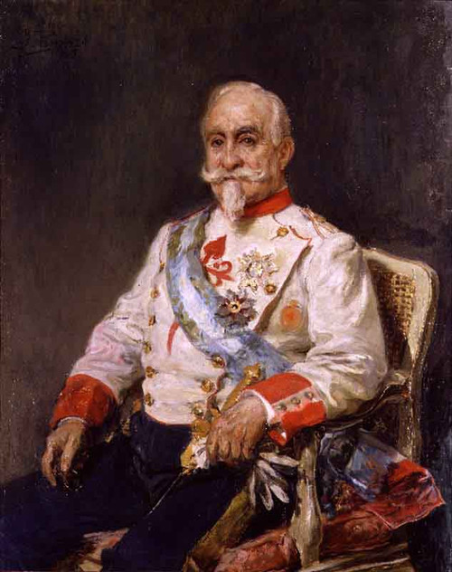 Portrait Of Count Guaki By Ignacio Pinazo Camarlench By Ignacio Pinazo Camarlench