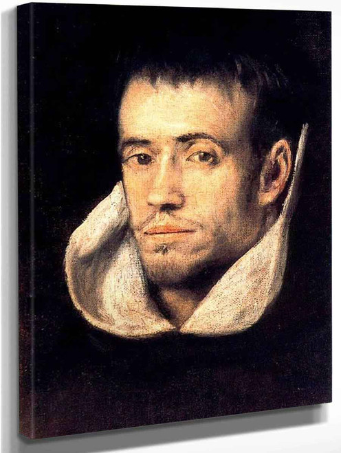 Portrait Of Dominican  Friar By El Greco By El Greco