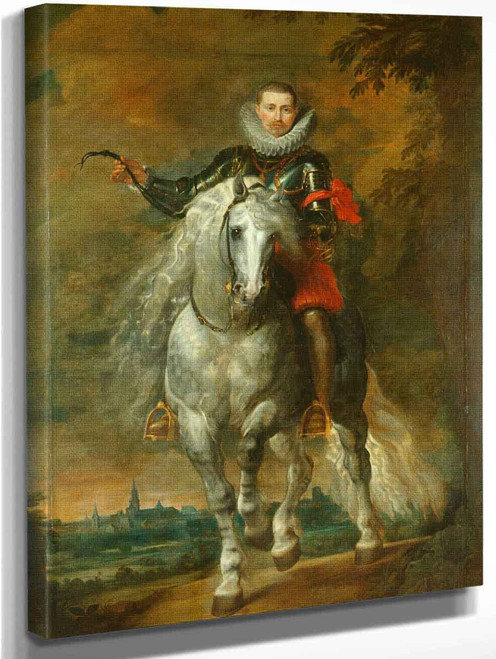 Portrait Of Don Rodrigo Calderon On Horseback By Peter Paul Rubens