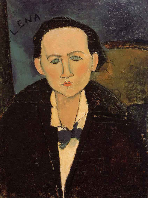 Portrait Of Elena Pavlowski By Amedeo Modigliani