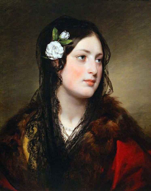 Portrait Of Elise Kreuzberger By Friedrich Von Amerling By Friedrich Von Amerling