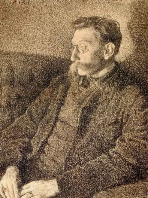 Portrait Of Emile Verhaeren By Theo Van Rysselberghe