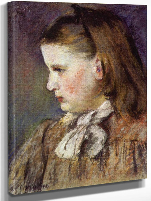 Portrait Of Eugenie Estruc By Camille Pissarro