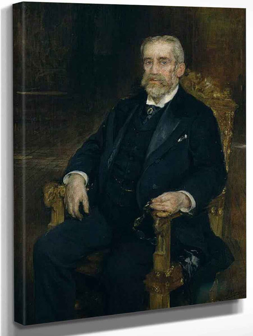 Portrait Of Francisco Romero Robledo By Ignacio Pinazo Camarlench By Ignacio Pinazo Camarlench