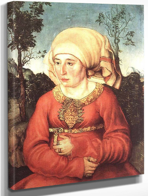 Portrait Of Frau Reuss By Lucas Cranach The Elder By Lucas Cranach The Elder