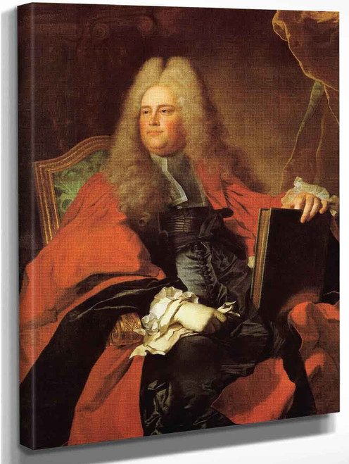 Portrait Of Guillaume De Lamoignon De Blancmesnil By Hyacinthe Rigaud