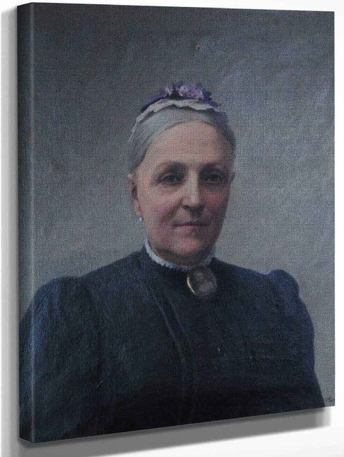 Portrait Of Hedvig Amalia Elisabeth Brakel By Johan Krouthen