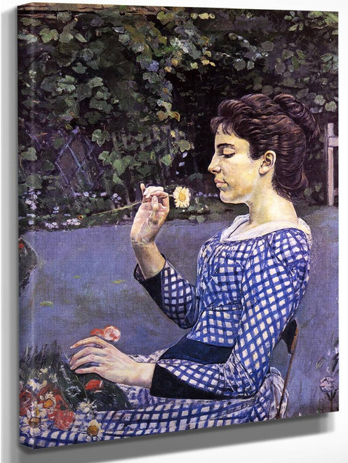 Portrait Of Helene Weigle By Ferdinand Hodler  By Ferdinand Hodler