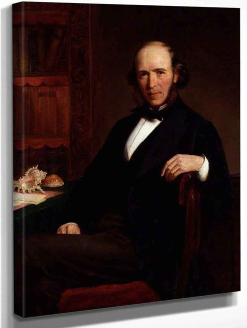 Portrait Of Herbert Spencer By John Bagnold Burgess