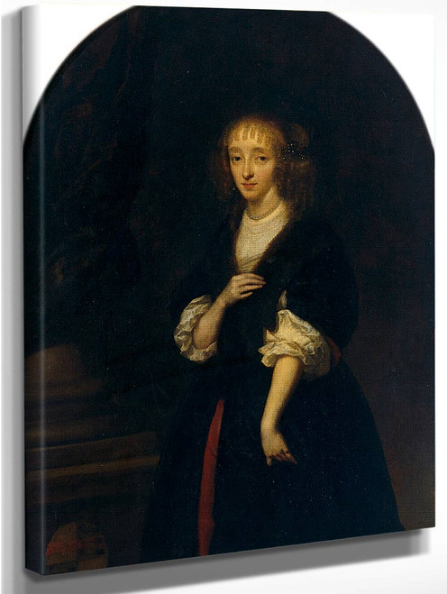 Portrait Of Jacoba Bicker By Caspar Netscher