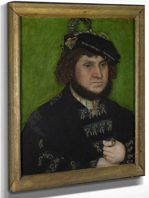 Portrait Of Johann The Steadfast By Lucas Cranach The Elder By Lucas Cranach The Elder